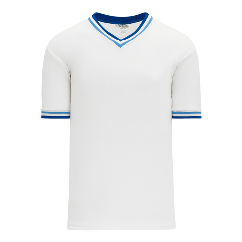 Athletic Knit V-Neck Baseball Jersey with Knitted Trim (BA1333)